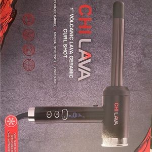 Chi 1” volcanic lava ceramic curl shot